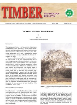 Picture of Tension Wood In Rubberwood
