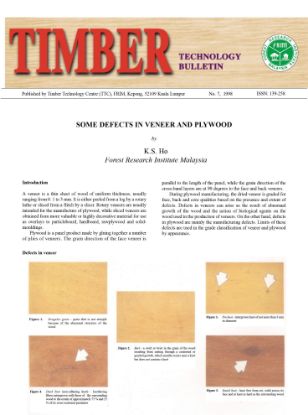 Picture of Some Defects in Veneer and Plywood