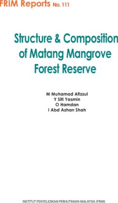 Picture of Structure & Composition of Matang Mangrove Forest Reserve