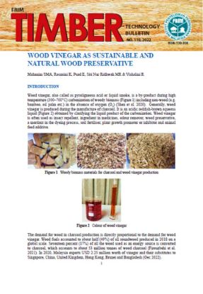 Picture of Wood Vinegar as Sustainable and Natural Wood Preservative