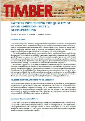 Picture of Factors Influencing The Quality of Wood Adhesion—Part 2: Glue Spreading