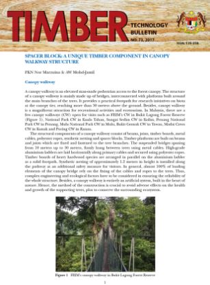 Picture of Spacer Block: A Unique Timber Component in Canopy Walkway Structure
