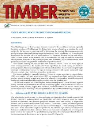 Picture of Value Adding Wood Products by Wood Finishing