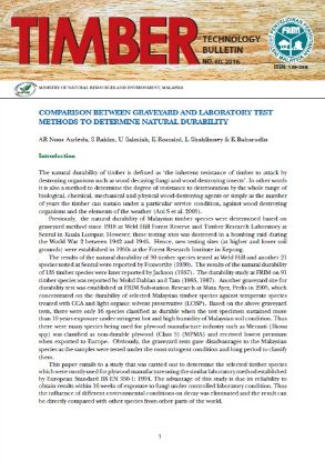 Picture of Comparison between Graveyard and Laboratory Test Methods to Determine Natural Durability