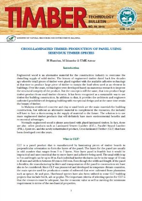 Picture of Cross-Laminated Timber: Production Of Panel Using Sesenduk Timber Species