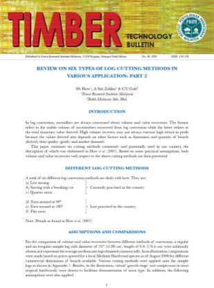 Picture of Review On Six Types Of Log Cutting Methods In Various Application: Part 2