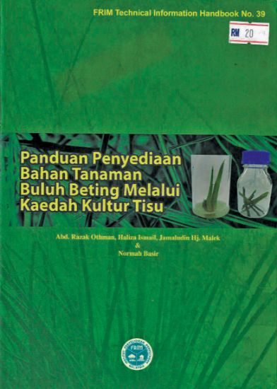 Picture of Panduan Penyediaan Bahan Tanaman Buluh Beting Melalui Kaedah Kultur Tisu