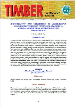 Picture of Identification  And  Utilization  Of  Lesser-Known Commercial Timbers In Peninsular Malaysia 10: Meraga, Merbau Kera, Merbau Lalat And Minyak Berok