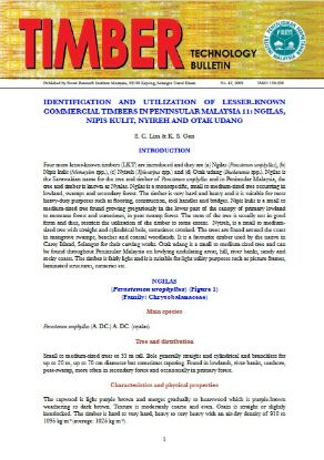 Picture of Identification And Utilization Of Lesser-Known Commercial Timbers In Peninsular Malaysia 11: Ngilas, Nipis Kulit, Nyireh And Otak Udang