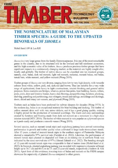 Picture of The Nomenclature of Malaysian Timber Species: A Guide to the Updated Binomials of Shorea